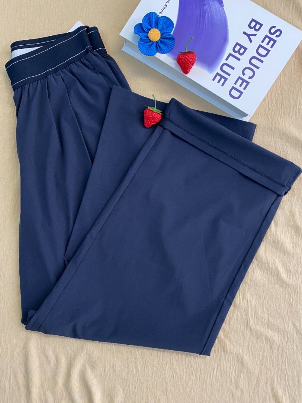 Navy Blue🌺ALO Yoga Suit Up Wide Leg Trouser Versatile💃Regular,Brand new - Picture 7 of 8